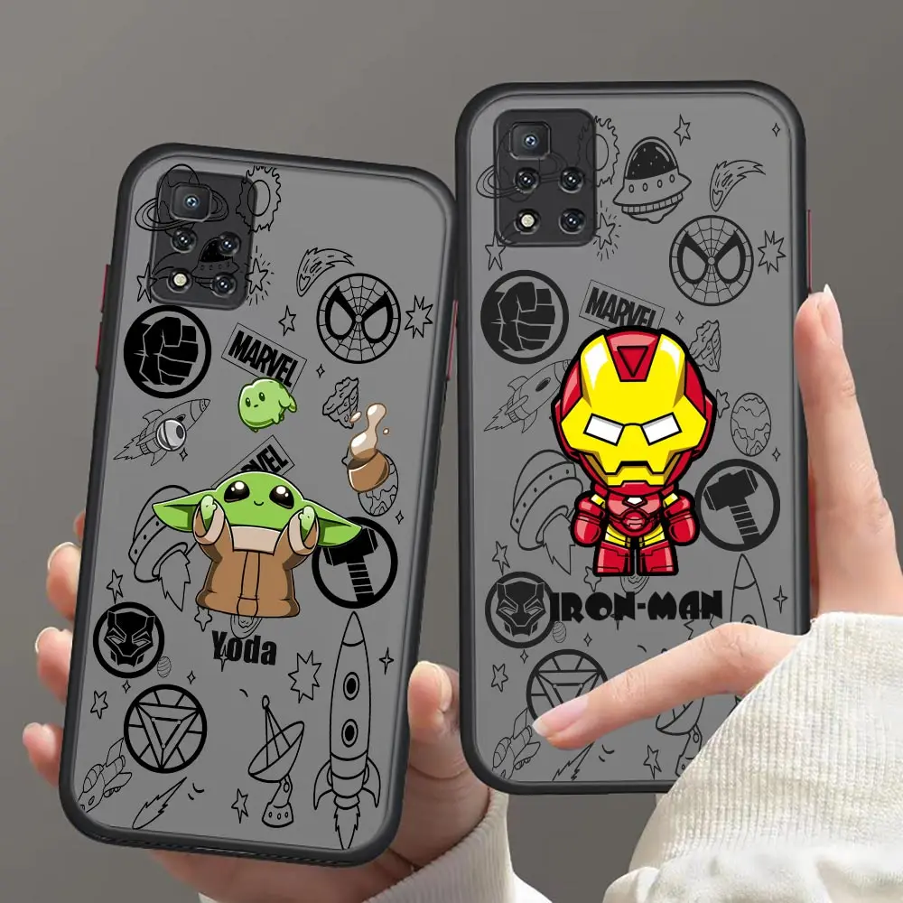 Marvel Cute Groot Yoda Spider Man Cartoon Matte For Redmi Note 11 Pro Case For Redmi Note 11 10 9T 9S 9 8 Pro 7 6 5 4 3 2 Aprime
Marvel Cute Groot Yoda Spider Man Cartoon Matte For Redmi Note 11 Pro Case For Redmi Note 11 10 9T 9S 9 8 Pro 7 6 5 4 3 2 Aprime