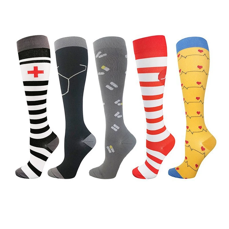 Hh 3/5/8 pair Sport Compression Socks for Women Cycling Socks Fit Edema, Varicose Veins, Running Marathon Knee High Stockings
Hh 3/5/8 pair Sport Compression Socks for Women Cycling Socks Fit Edema, Varicose Veins, Running Marathon Knee High Stockings