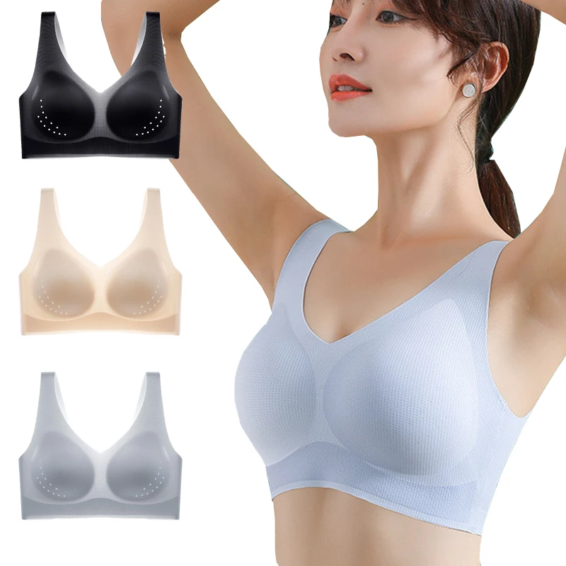 Seamless Bras for Women Solid Color V Neck Underwear Push Up Bralette Padded Tank Crop Tops Female Breathable Intimates Lingerie
Seamless Bras for Women Solid Color V Neck Underwear Push Up Bralette Padded Tank Crop Tops Female Breathable Intimates Lingerie