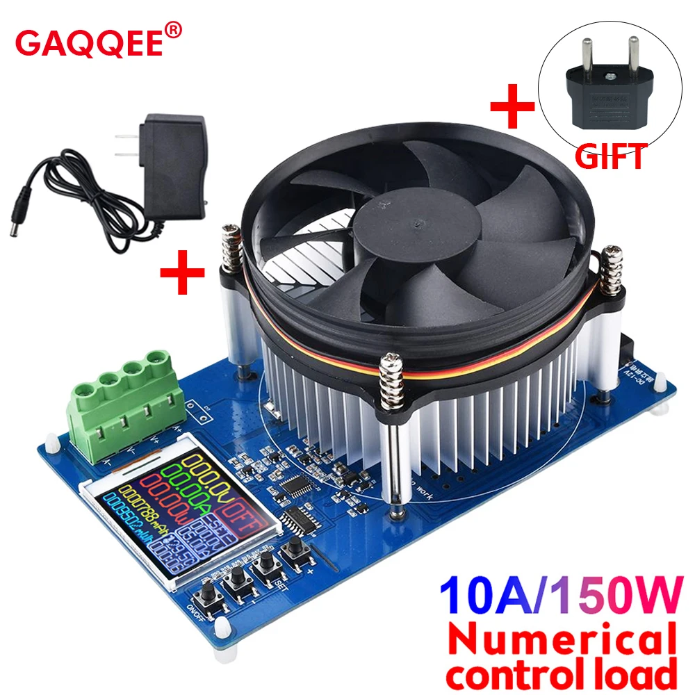 150W Electronic Load 4-wires Battery Capacity Tester Monitor 1.77 Inch TFT Color Screen CNC Power Discharge Tester US EU Adapter
150W Electronic Load 4-wires Battery Capacity Tester Monitor 1.77 Inch TFT Color Screen CNC Power Discharge Tester US EU Adapter