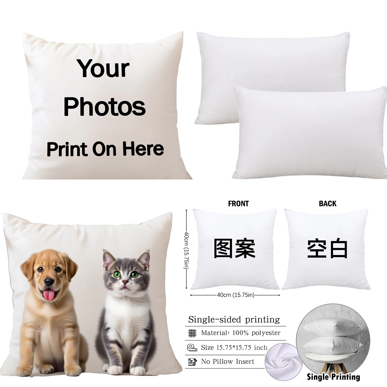 Персонализированный чехол для подушки из полиэстера
Персонализированный чехол для подушки из полиэстера