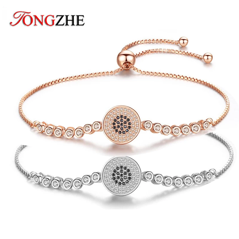 TONGZHE Charm Evil Eye Bracelet 925 Sterling Silver Round Bead Bracelet Lucky CZ Bracelets for Women Accessories Gift
TONGZHE Charm Evil Eye Bracelet 925 Sterling Silver Round Bead Bracelet Lucky CZ Bracelets for Women Accessories Gift