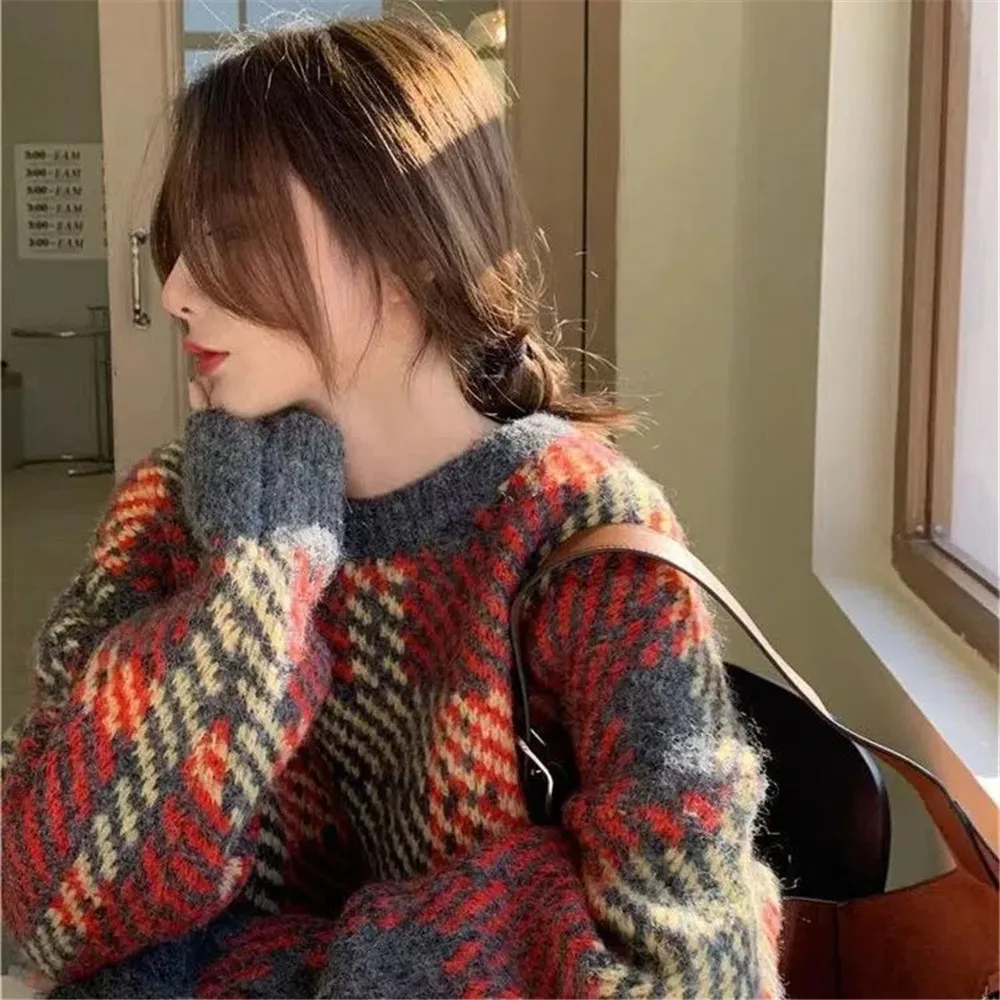 Sweater Woman Winter Y2k Clothes 2022 Vintage Cashmere Korean Fashion Pullover Thick Long Sleeve Knitted Top Pulls Jersey Blouse
Sweater Woman Winter Y2k Clothes 2022 Vintage Cashmere Korean Fashion Pullover Thick Long Sleeve Knitted Top Pulls Jersey Blouse