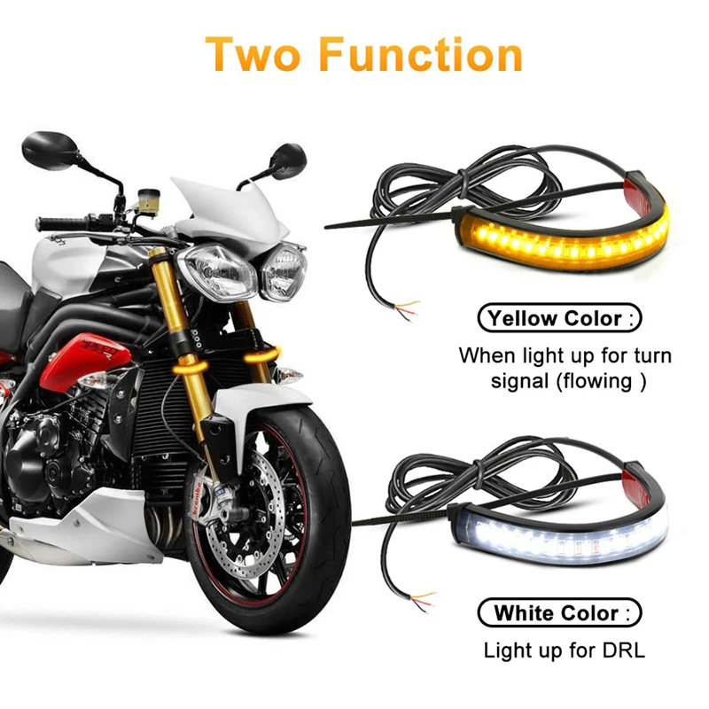 1Pc Universal LED Motorcycle Turn Signal Light & DRL Amber White Moto Flasher Ring Fork Strip Lamp Flashing blinker
1Pc Universal LED Motorcycle Turn Signal Light & DRL Amber White Moto Flasher Ring Fork Strip Lamp Flashing blinker