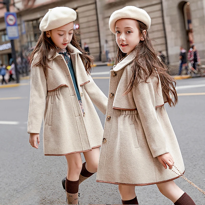 Winter Clothes For Girls Beige Woolen Thick Long Jackets Teenage Girl Cotton Warm Solid Trench Coat Fashion Fall Kids Outwear
Winter Clothes For Girls Beige Woolen Thick Long Jackets Teenage Girl Cotton Warm Solid Trench Coat Fashion Fall Kids Outwear