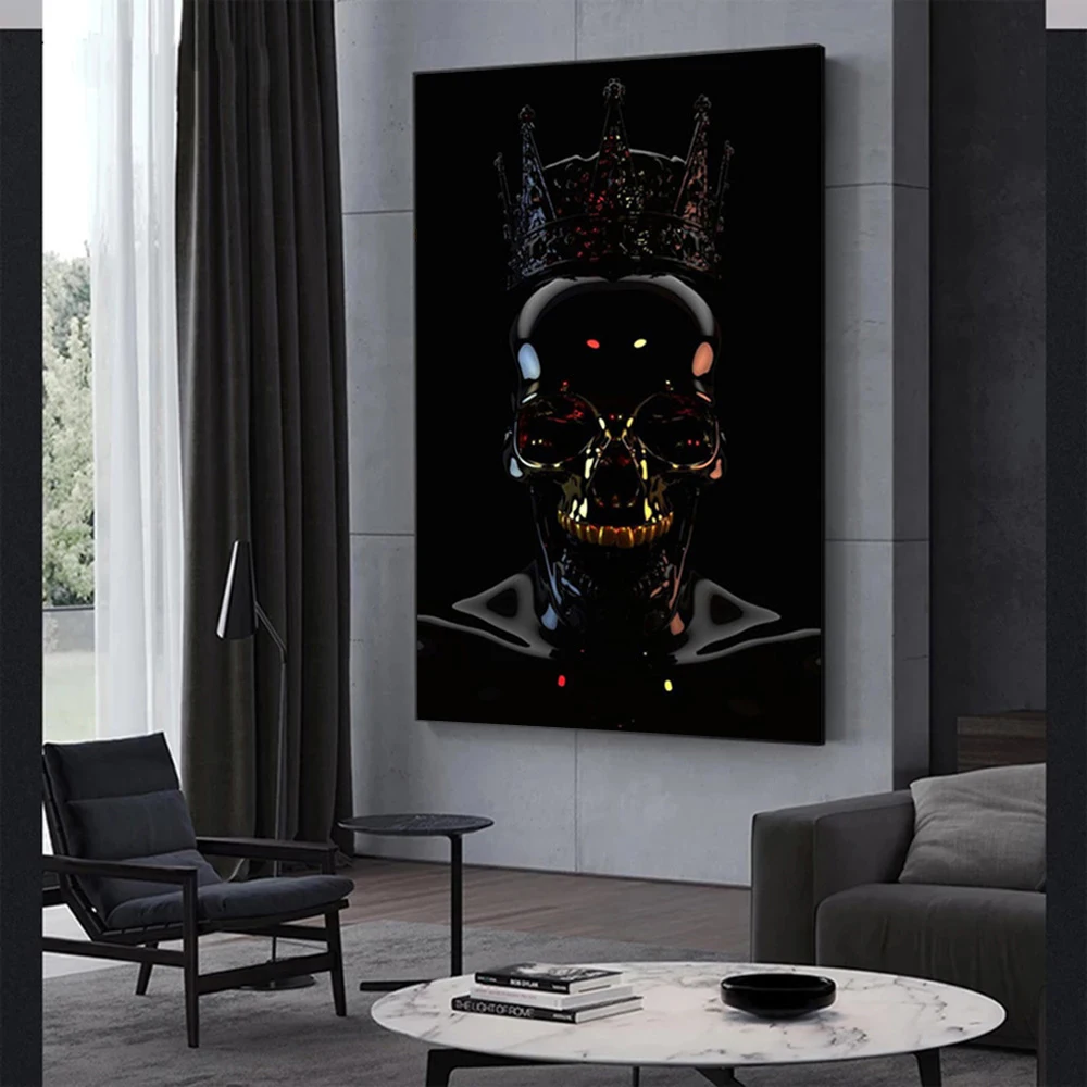 Canvas Painting Wall Art Gold Black Human Skull Abstract Posters and Prints Nordic Modern Wall Art Living Room Home Decor
Canvas Painting Wall Art Gold Black Human Skull Abstract Posters and Prints Nordic Modern Wall Art Living Room Home Decor