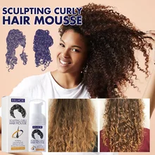 Curly Hair Styling Mousse Natural Curl Enhancing Mousse Nourishing Curling Moisturizing Anti Frizz Styling Foam Hair Care Female