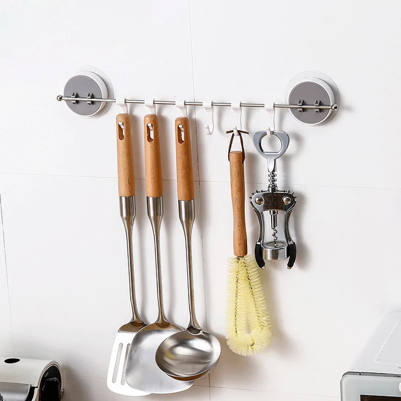 Kitchen Supplies Hanger No Trace Free Punch Kitchen Storage Rack Shelf Stainless Steel
Kitchen Supplies Hanger No Trace Free Punch Kitchen Storage Rack Shelf Stainless Steel