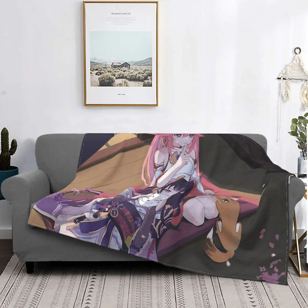 Genshin Impact Game Blanket Flannel Decoration Yae Miko Portable Home Bedspread
Genshin Impact Game Blanket Flannel Decoration Yae Miko Portable Home Bedspread