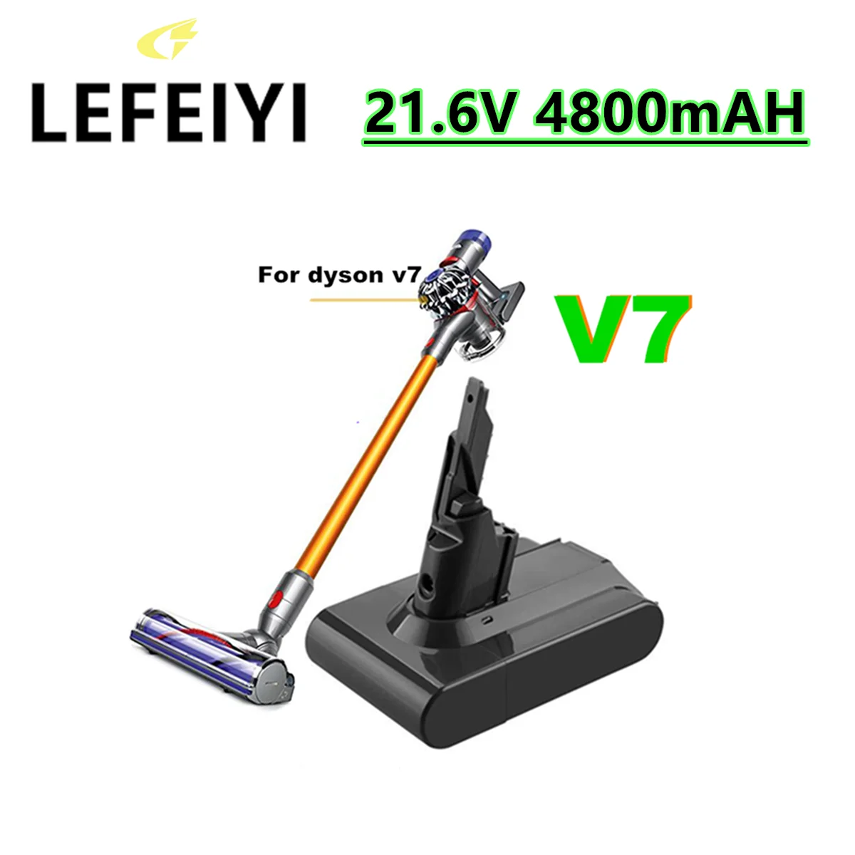 Перезаряжаемая литий-ионная батарея LEFEIYI 21,6 в Ач для пылесоса Dyson V7 пушистый V7 Animal V7 Pro, замена L70
Перезаряжаемая литий-ионная батарея LEFEIYI 21,6 в Ач для пылесоса Dyson V7 пушистый V7 Animal V7 Pro, замена L70