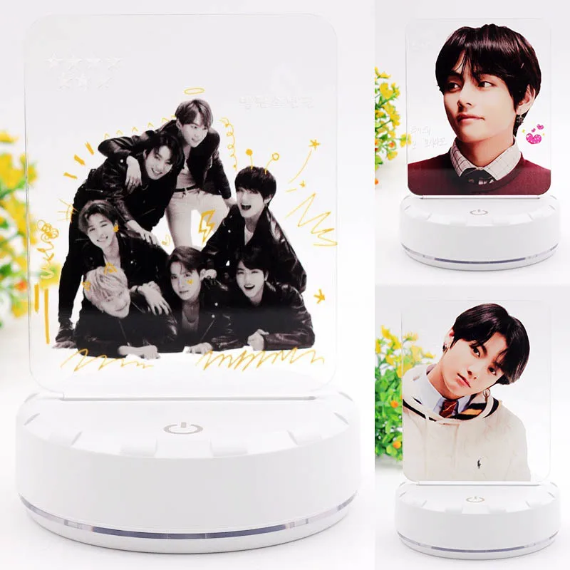 Kpop Bangtan Boys, светодиодный ночсветильник с изменением цвета, акриловые 3D лампы, креативный аниме Декор для спальни, настольное прикроватное ос...
Kpop Bangtan Boys, светодиодный ночсветильник с изменением цвета, акриловые 3D лампы, креативный аниме Декор для спальни, настольное прикроватное ос...