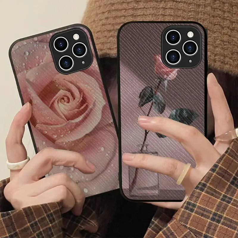 Elegant Pink Flower Rose Phone Case Hard Leather Case for iPhone 11 12 13 Mini Pro Max 8 7 Plus SE 2020 X XR XS Coque
Elegant Pink Flower Rose Phone Case Hard Leather Case for iPhone 11 12 13 Mini Pro Max 8 7 Plus SE 2020 X XR XS Coque