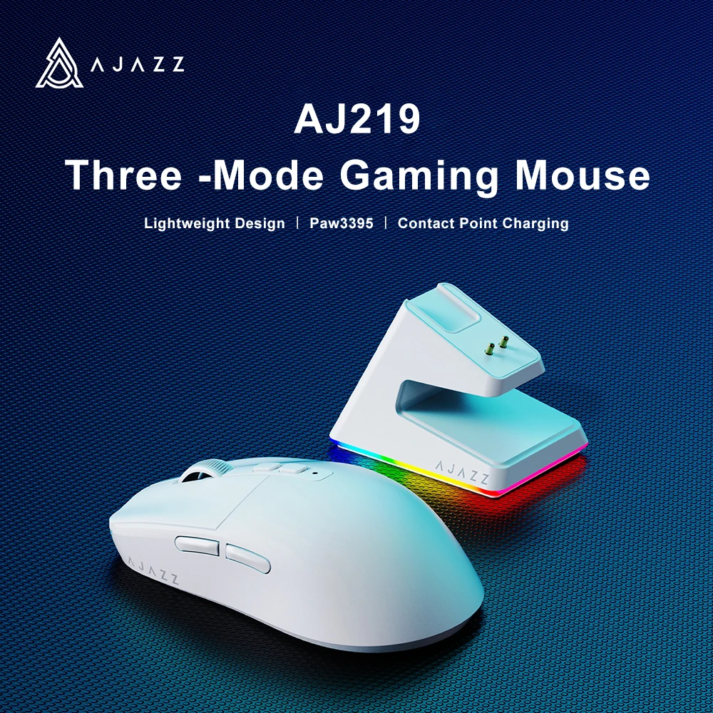 New AJAZZ AJ219 Wireless Mouse with 2.4GHz Wireless Bluetooth Gaming Mouse26000DPI For Paw3395 Computer Pc Laptop Desktop
New AJAZZ AJ219 Wireless Mouse with 2.4GHz Wireless Bluetooth Gaming Mouse26000DPI For Paw3395 Computer Pc Laptop Desktop