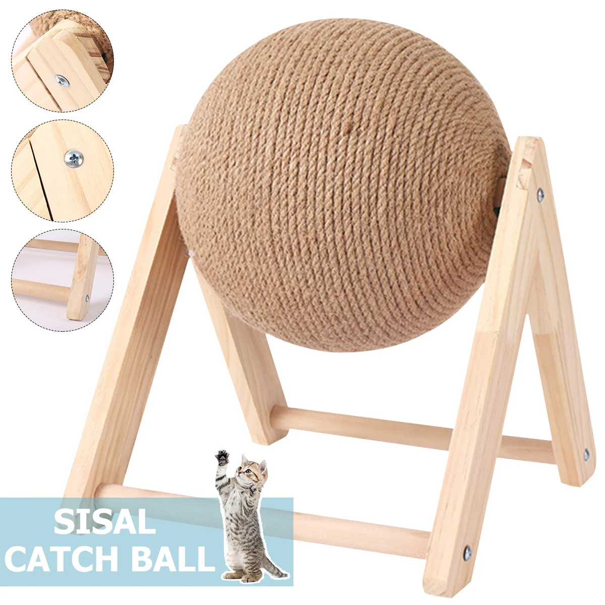 Cat Scratching Ball Toy Pets Kitten Sisal Rope Ball Board Grinding Paws Toys Cats Scratcher Wear-resistant Furniture Supplies
Cat Scratching Ball Toy Pets Kitten Sisal Rope Ball Board Grinding Paws Toys Cats Scratcher Wear-resistant Furniture Supplies