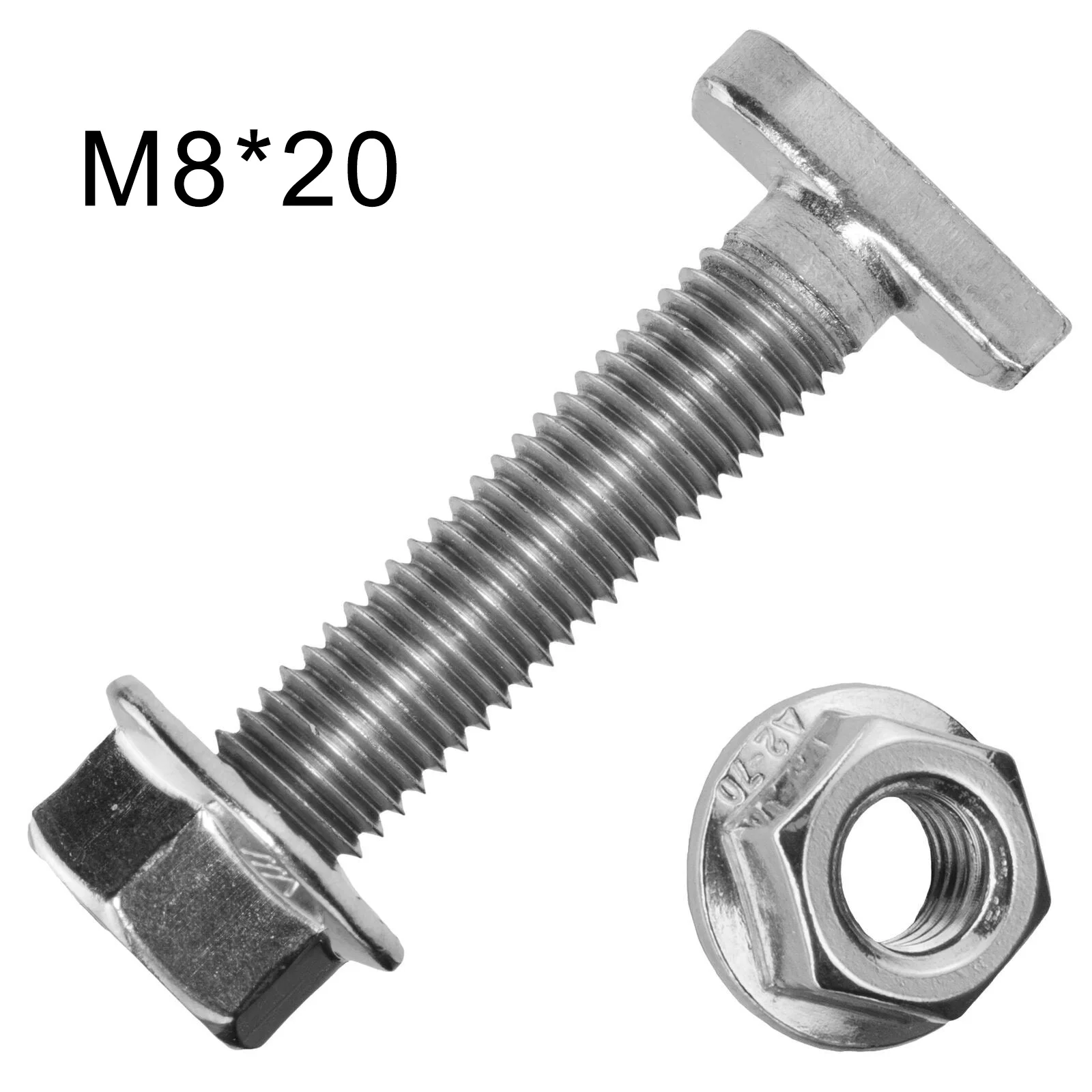 Fasteners Hardware T-type Screw Screws 304 Stainless Steel Head Washed Light With Flange Nuts M8 For Mounting Nice
Fasteners Hardware T-type Screw Screws 304 Stainless Steel Head Washed Light With Flange Nuts M8 For Mounting Nice