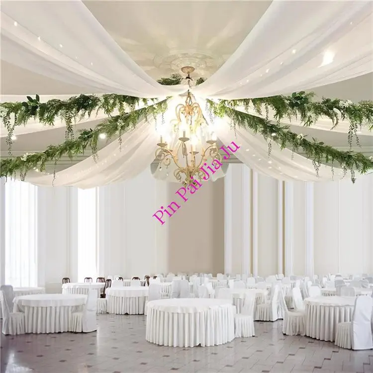 White Ceiling Drapes Weddings Arch Draping Fabric Gauze Tulle Curtain for Party Ceremony Stage Hotel Decoration 4Pcs Wholsale
White Ceiling Drapes Weddings Arch Draping Fabric Gauze Tulle Curtain for Party Ceremony Stage Hotel Decoration 4Pcs Wholsale
