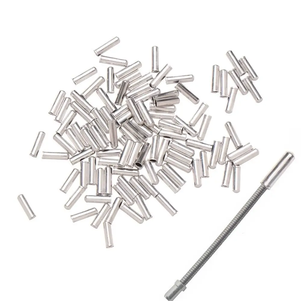 100 Silver Aluminum Alloy Bicycle Brake Wire Cap Bike Derailleur Shifter Cable End Caps Tips Cycling Crimps Inner Wire Ferrules
100 Silver Aluminum Alloy Bicycle Brake Wire Cap Bike Derailleur Shifter Cable End Caps Tips Cycling Crimps Inner Wire Ferrules