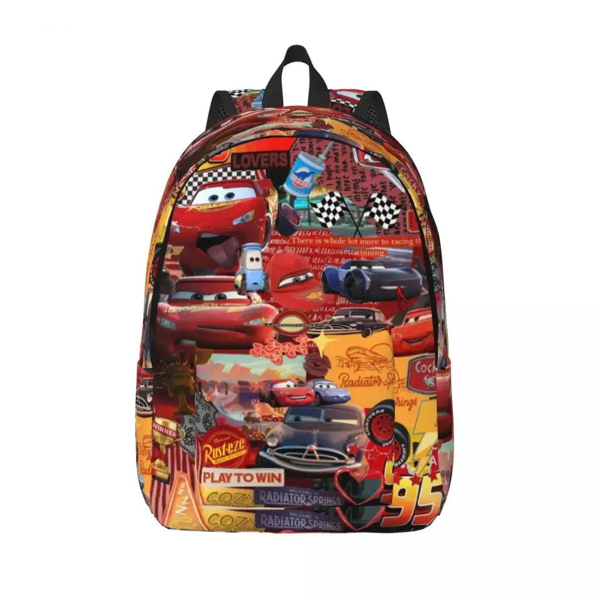 Рюкзак Lightning McQueen с машинками из мультфильмов для начальной и старшей школы
