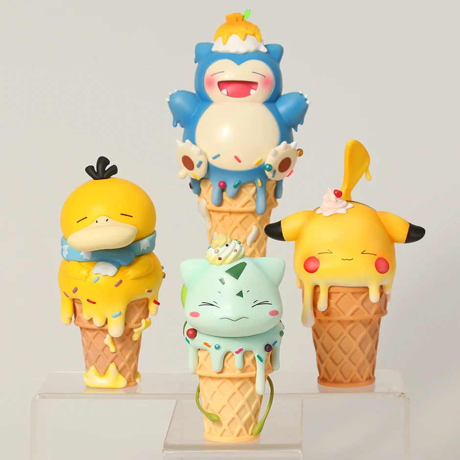 

Покемон мороженое Psyduck Bulbasaur снорлакс Пикачу ПВХ фигурка Коллекционная модель игрушки