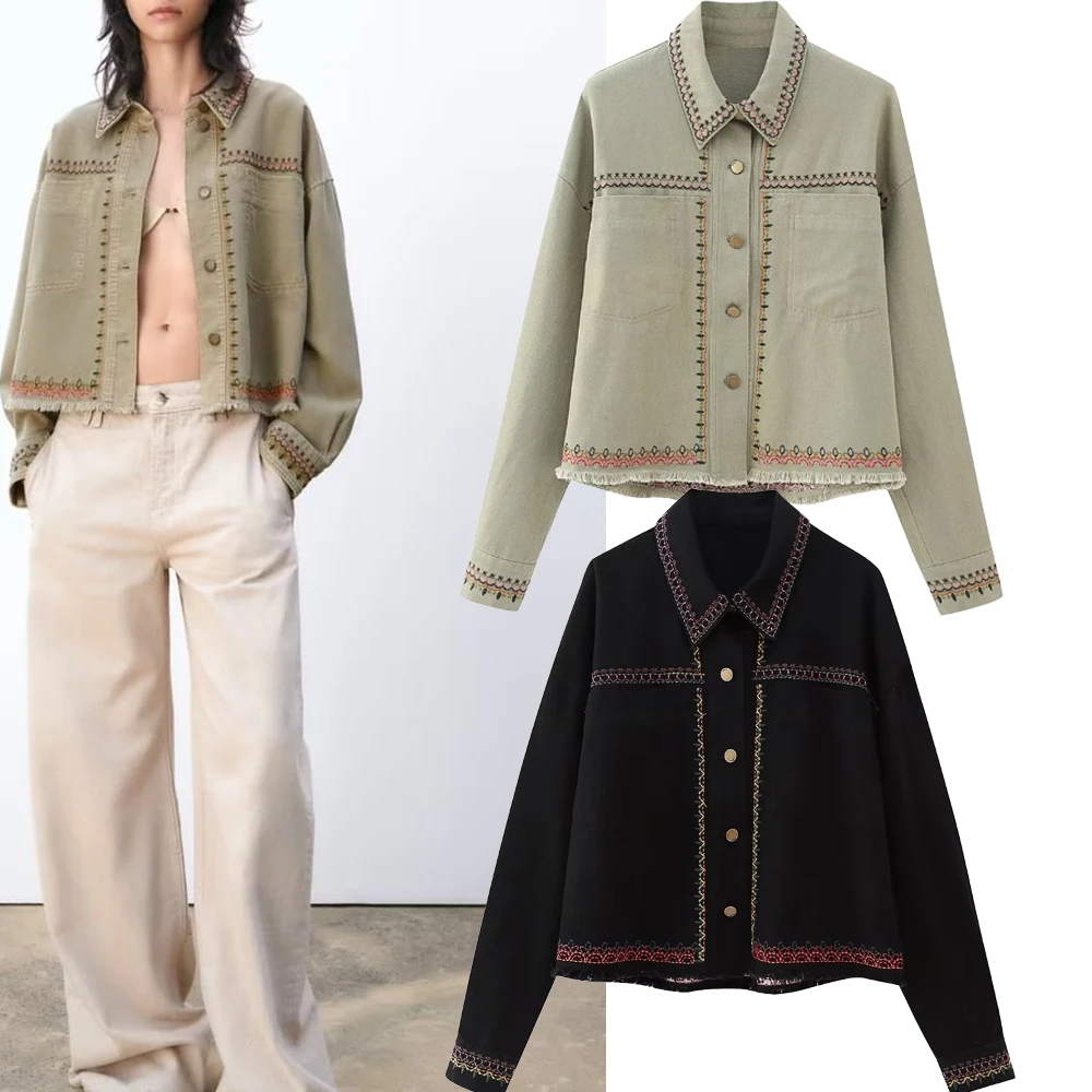 TRAF WOMEN JACKET 4877075 EMBROIDERED SHIRT COAT BUTTON STYLE PREMIUM MUJER FAMBLE JACKET
TRAF WOMEN JACKET 4877075 EMBROIDERED SHIRT COAT BUTTON STYLE PREMIUM MUJER FAMBLE JACKET