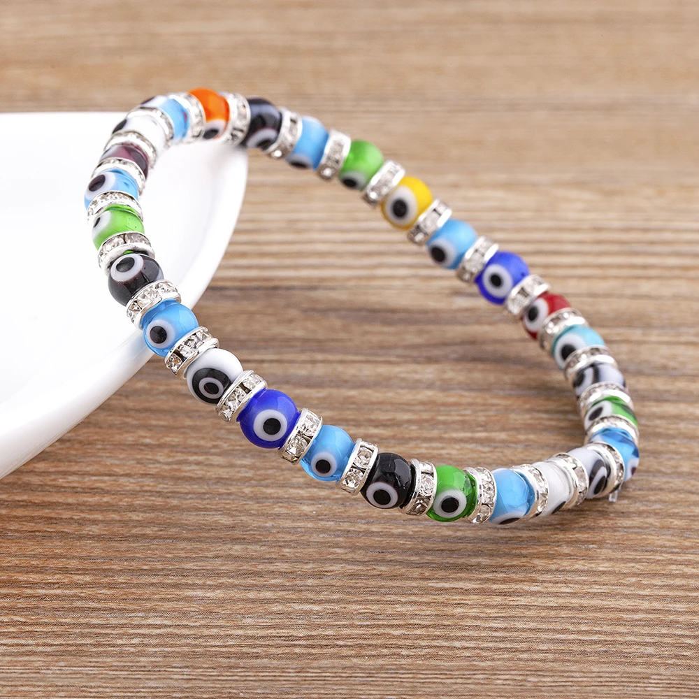 Nidin New Fashion Lucky Evil Eye Strand Beaded Bracelet for Men Women 6mm Classic Mini Beads Macrame Charm Adjustable Jewelry
Nidin New Fashion Lucky Evil Eye Strand Beaded Bracelet for Men Women 6mm Classic Mini Beads Macrame Charm Adjustable Jewelry