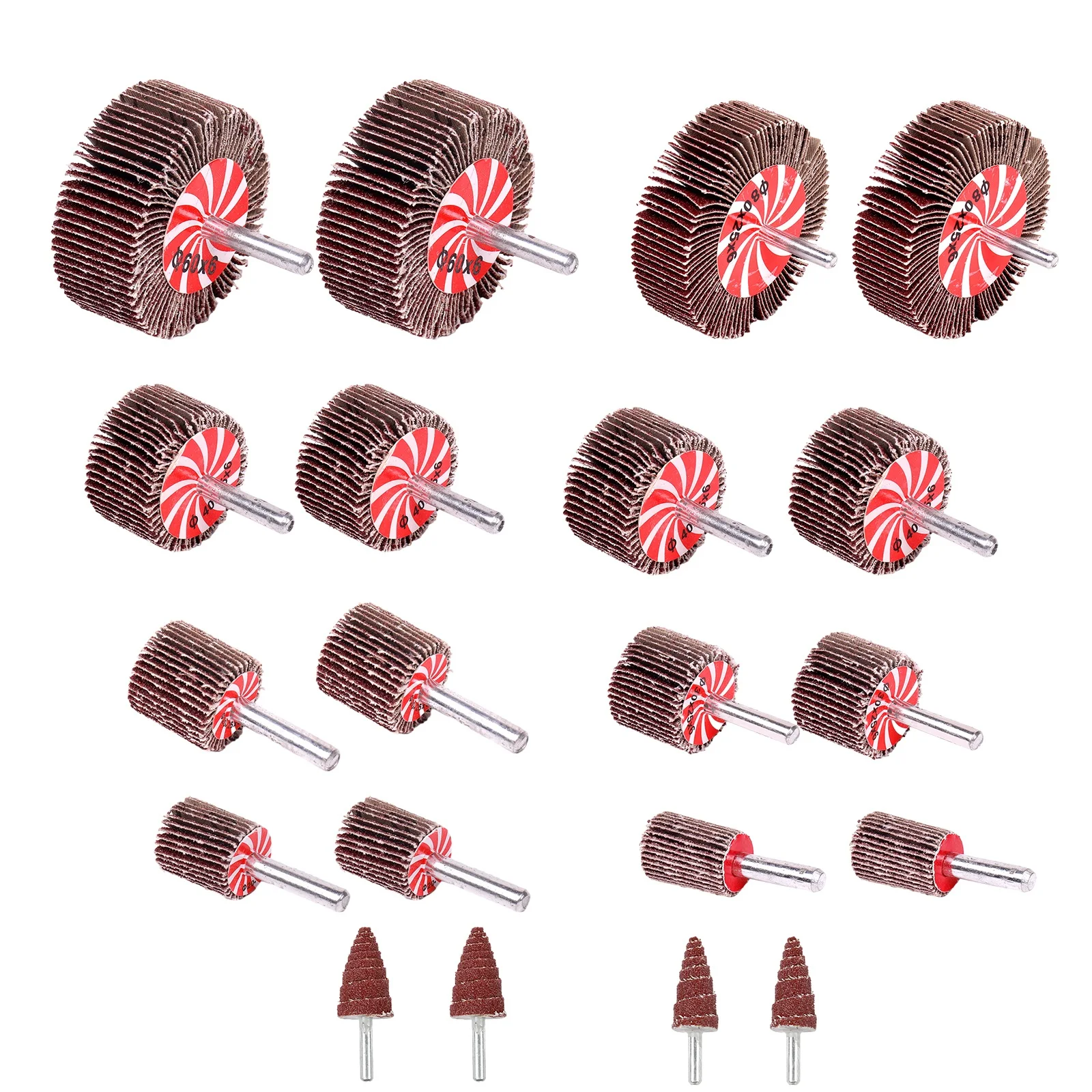 20PCS Fan Grinder Set Grinding wheel+Conical grinding wheel 80# Roughness Grinding Attachment for machining profiles contours
20PCS Fan Grinder Set Grinding wheel+Conical grinding wheel 80# Roughness Grinding Attachment for machining profiles contours