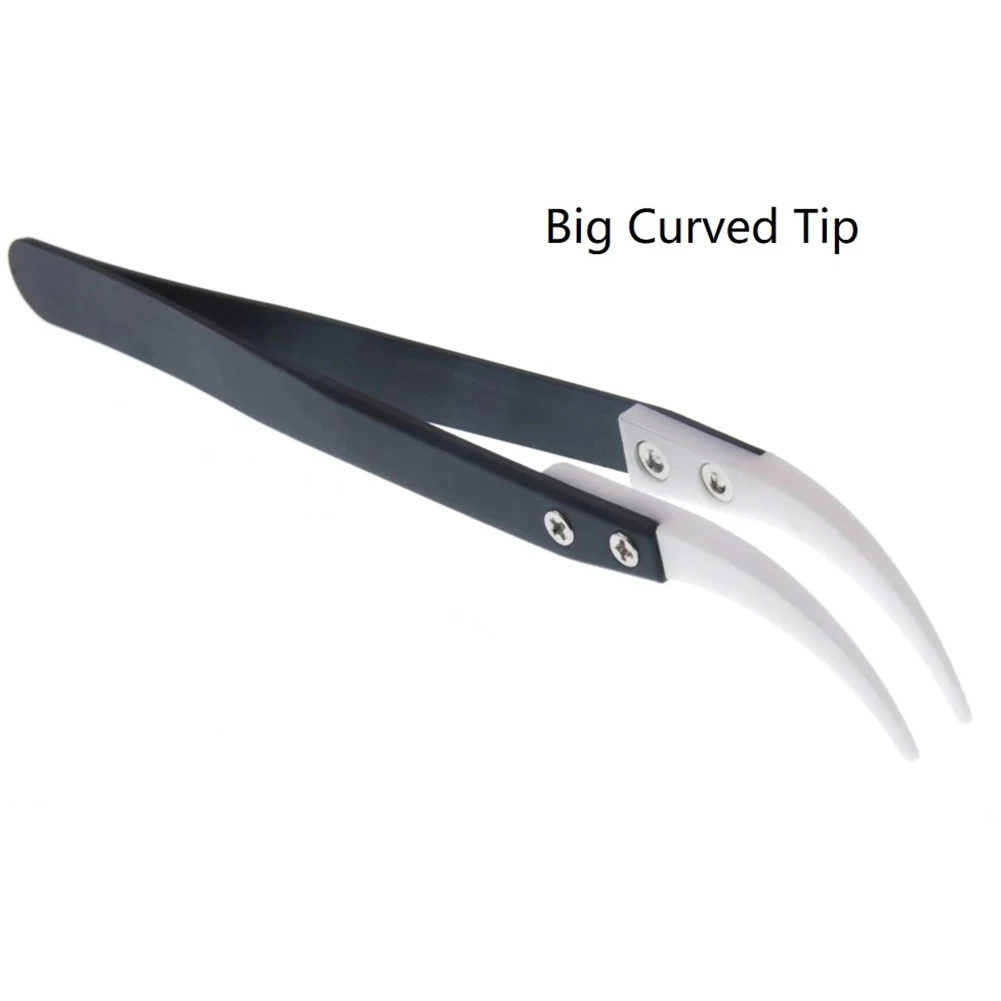 Tool Industrial Use Reverse Tweezers Ceramic Tweezers 135-140mm 1set High Temperature Stainless Steel + Ceramic
Tool Industrial Use Reverse Tweezers Ceramic Tweezers 135-140mm 1set High Temperature Stainless Steel + Ceramic