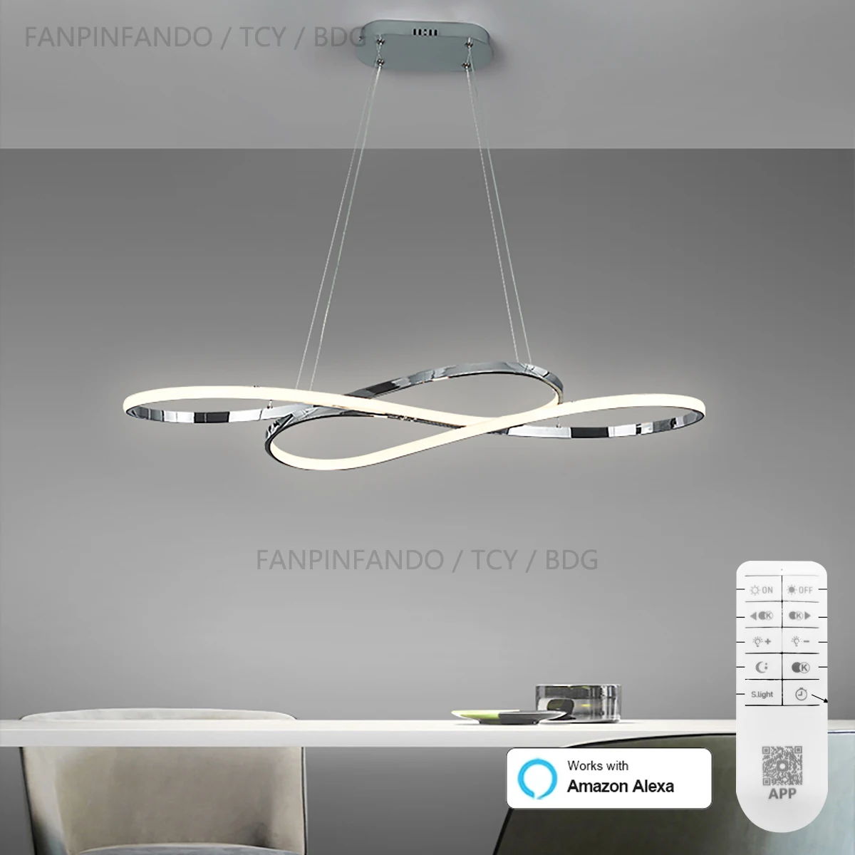 Современная светодиодная люстра Alex control для столовой, кухни, хром, золотистая обеденная настольная Подвесная лампа, комнатные подвесные све...
Современная светодиодная люстра Alex control для столовой, кухни, хром, золотистая обеденная настольная Подвесная лампа, комнатные подвесные све...