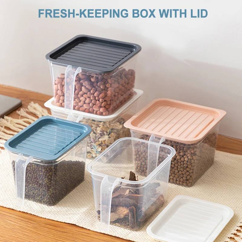 Refrigerator Fresh-keeping Box Kitchen With Handle Plastic With Lid Sealed Food Fruit Storage Box Storage Jar Kitchen Supplies
Refrigerator Fresh-keeping Box Kitchen With Handle Plastic With Lid Sealed Food Fruit Storage Box Storage Jar Kitchen Supplies