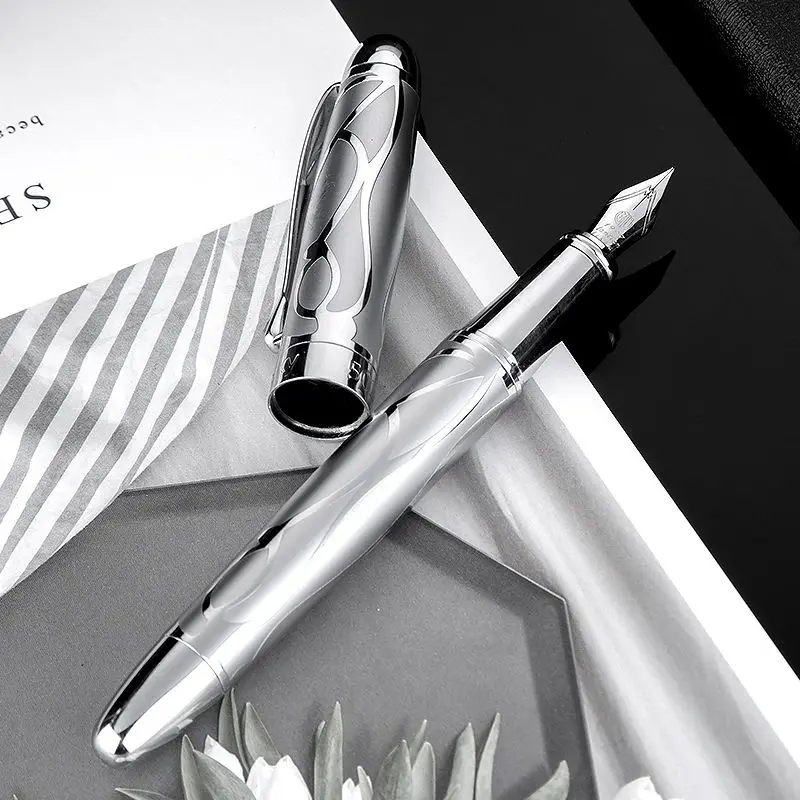 2022 New Retro Metal Embossed Pen Teachers Practice Calligraphy High-quality Ink Pen Writing Office School Learning Stationery
2022 New Retro Metal Embossed Pen Teachers Practice Calligraphy High-quality Ink Pen Writing Office School Learning Stationery