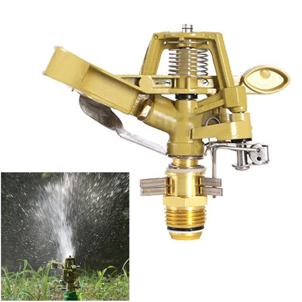Metal Pulsating Sprinkler 360 Degree Rocker Arm Rotating Lawn Watering Sprinklers Lawn Brass Spray For Garden Irrigation System
Metal Pulsating Sprinkler 360 Degree Rocker Arm Rotating Lawn Watering Sprinklers Lawn Brass Spray For Garden Irrigation System