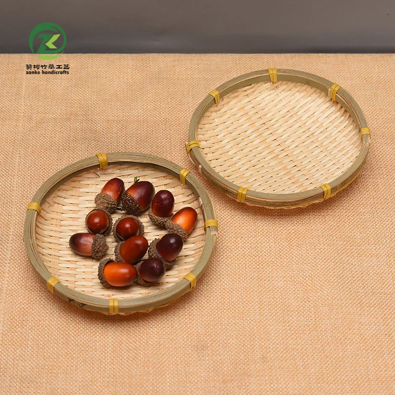 Handmade Bamboo Weave Round Storage Tray Fruit Dish Rattan Bread Baskets For Picnic Sundry Container Kitchen Storage Tray
Handmade Bamboo Weave Round Storage Tray Fruit Dish Rattan Bread Baskets For Picnic Sundry Container Kitchen Storage Tray