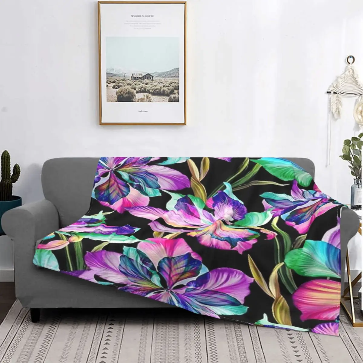 Manta de flores de acuarela brillante, para cama colcha, manta a cuadros de Anime, toalla de playa de lujo 
Manta de flores de acuarela brillante, para cama colcha, manta a cuadros de Anime, toalla de playa de lujo