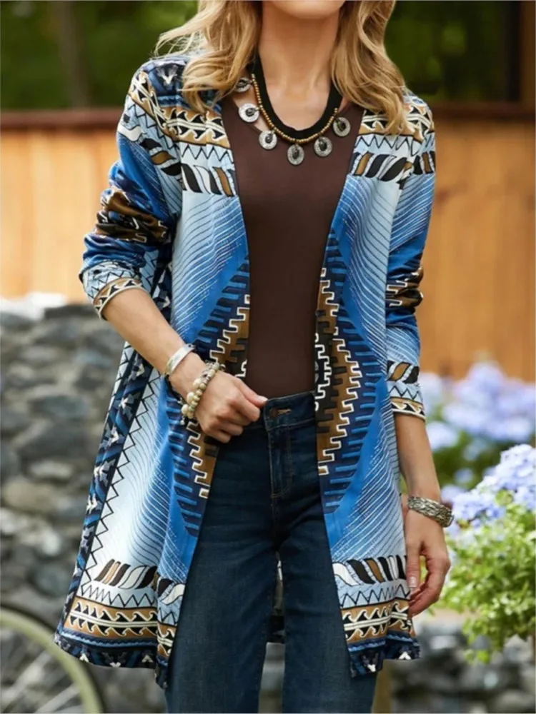 Woman Spring Autumn Vintage Ethnic Style Cardigan Long Sleeve Printed Coats Loose Outerwear Ladies Coat Harajuku Tops Women
Woman Spring Autumn Vintage Ethnic Style Cardigan Long Sleeve Printed Coats Loose Outerwear Ladies Coat Harajuku Tops Women