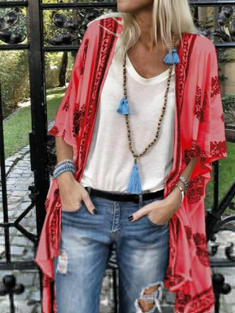 Casual Half Sleeved Boho Cardigan Tops Vintage Pattern Harajuku Printed Loose Outwear 2022 Spring Summer Fashion Shirts Blouses
Casual Half Sleeved Boho Cardigan Tops Vintage Pattern Harajuku Printed Loose Outwear 2022 Spring Summer Fashion Shirts Blouses