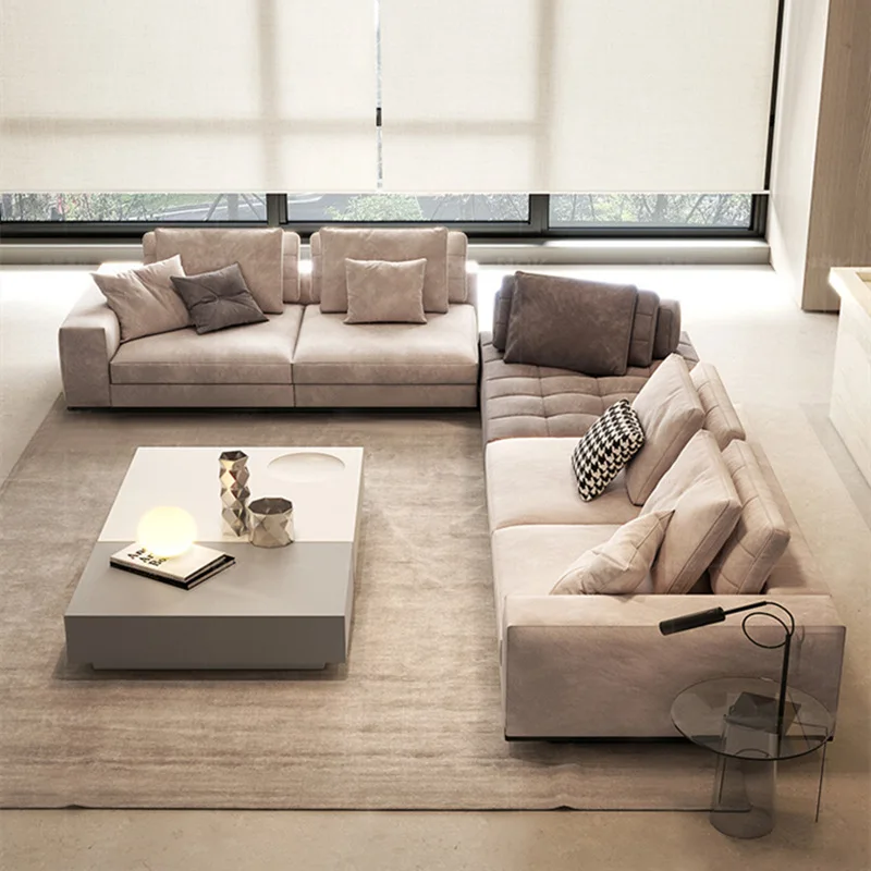 Household Living Room Sofa Villa Light Luxury High-end Minimalist Fabric Art
Household Living Room Sofa Villa Light Luxury High-end Minimalist Fabric Art