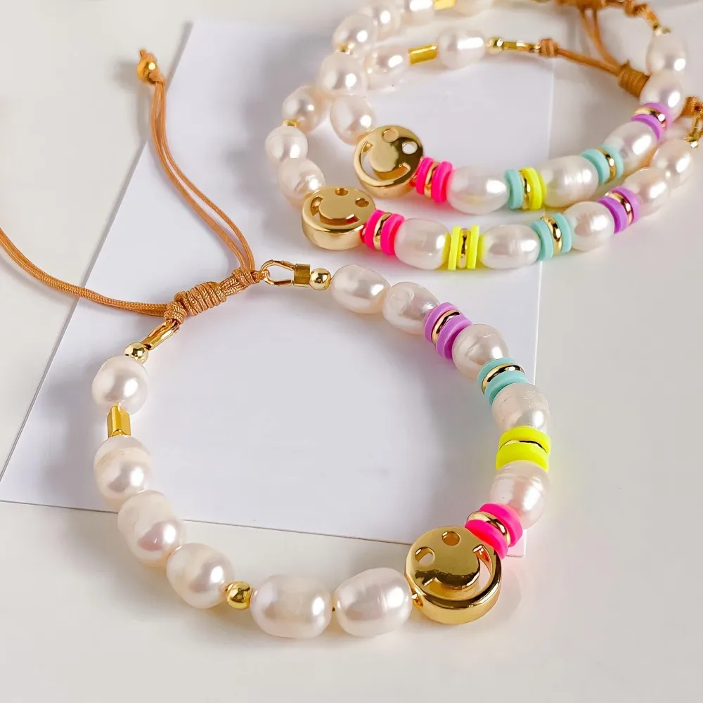 5PCS, Boho Summer Natural Pearl Bracelet Jewellery New Smilry Face Bracelets for Women Gift Boho Summer Pulseras Jewelry
5PCS, Boho Summer Natural Pearl Bracelet Jewellery New Smilry Face Bracelets for Women Gift Boho Summer Pulseras Jewelry
