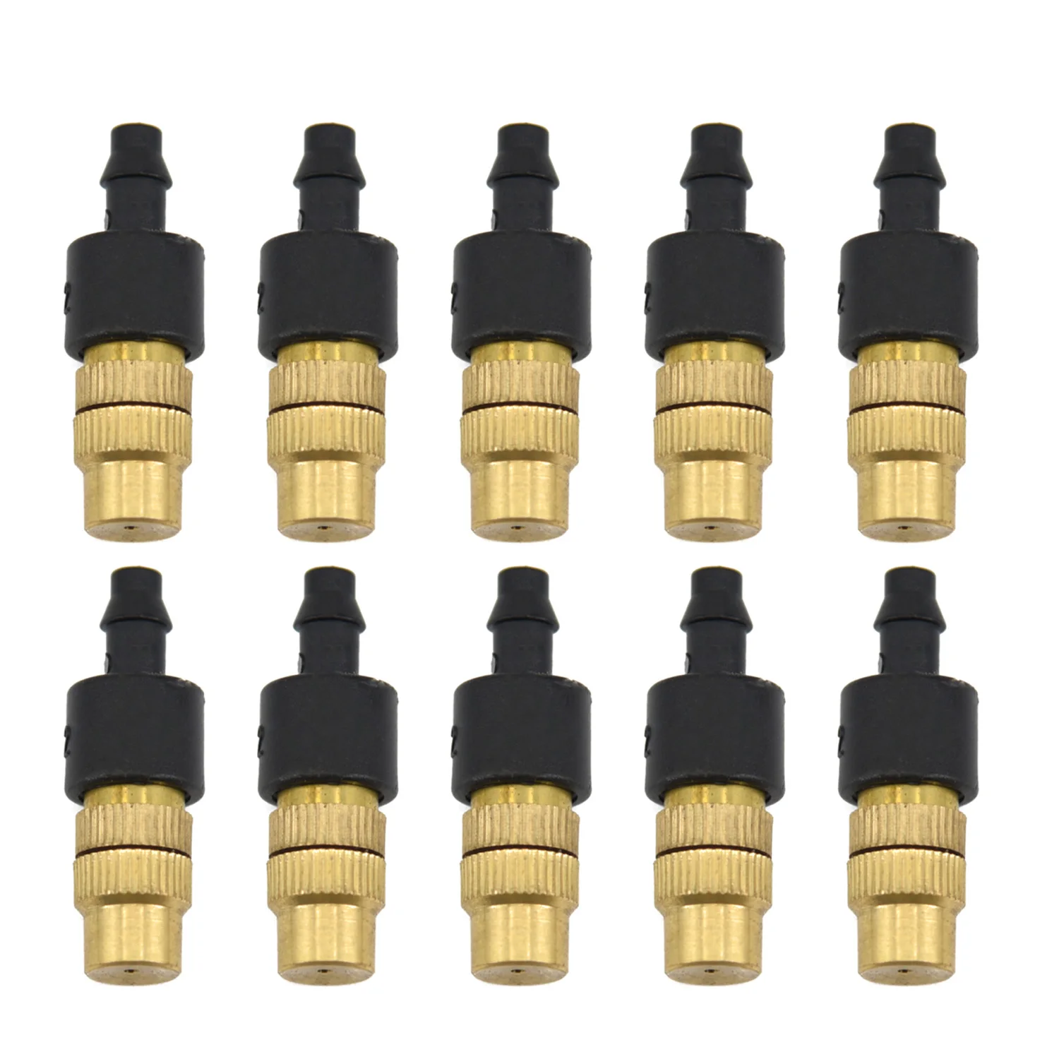 10pcs Misting Nozzles Brass Spray Adjustable For Garden Sprinklers Irrigation Gardening Water Cooling Thread Sprinkler Tools
10pcs Misting Nozzles Brass Spray Adjustable For Garden Sprinklers Irrigation Gardening Water Cooling Thread Sprinkler Tools