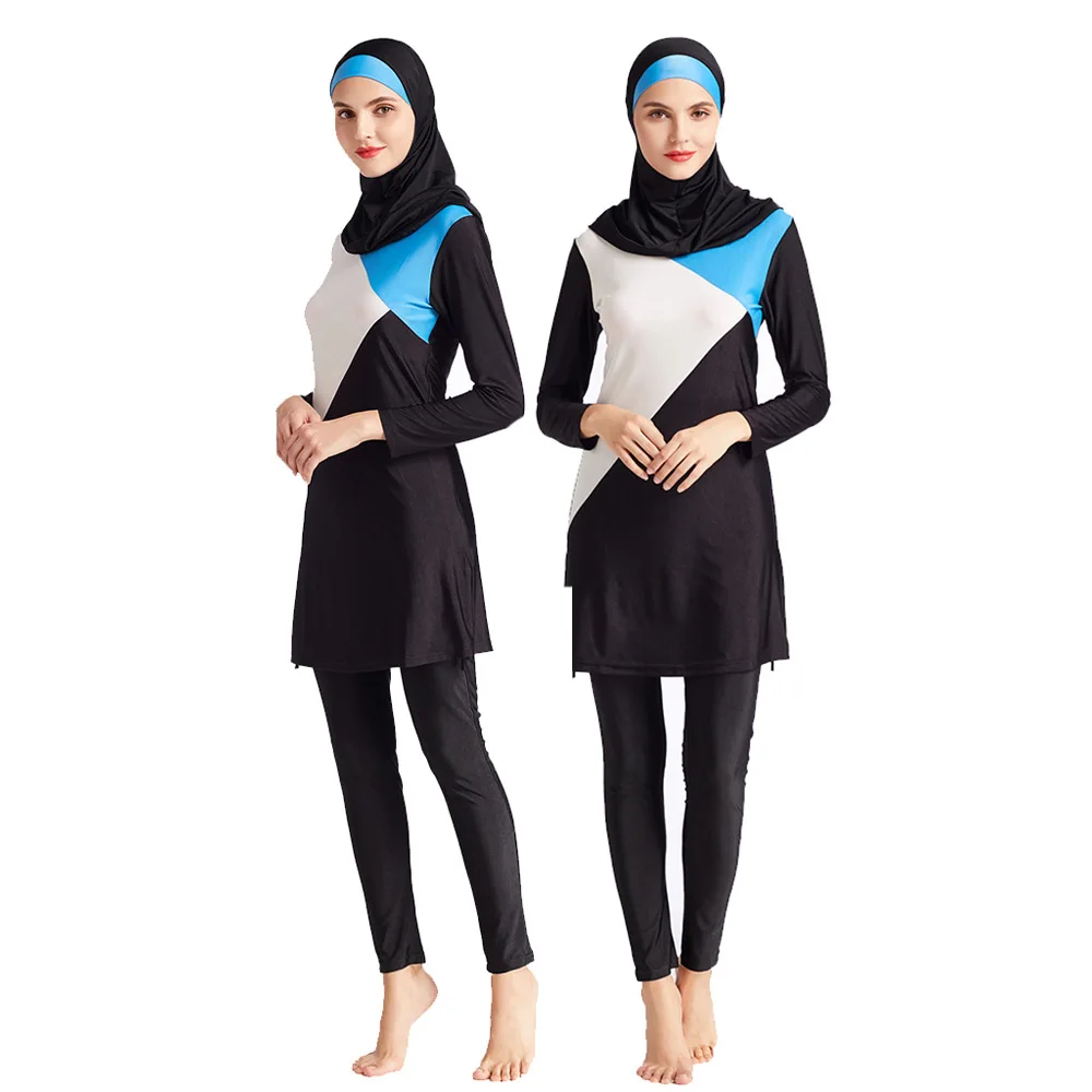 3pcs Muslim Swimwear Patchwork Plus Size S-6xl Hijab Long Sleeve Swimming Bathing Costume Full Burkinis Ensembles Musulmans
3pcs Muslim Swimwear Patchwork Plus Size S-6xl Hijab Long Sleeve Swimming Bathing Costume Full Burkinis Ensembles Musulmans