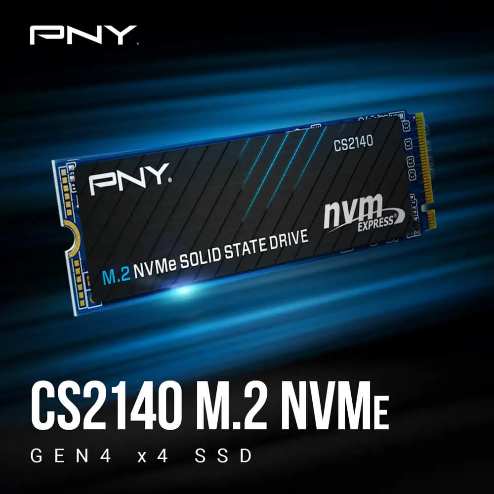 Оригинальный PNY SSD CS2140 500 Гб ТБ M.2 NVMe PCIE4.0 Внутренний твердотельный накопитель -