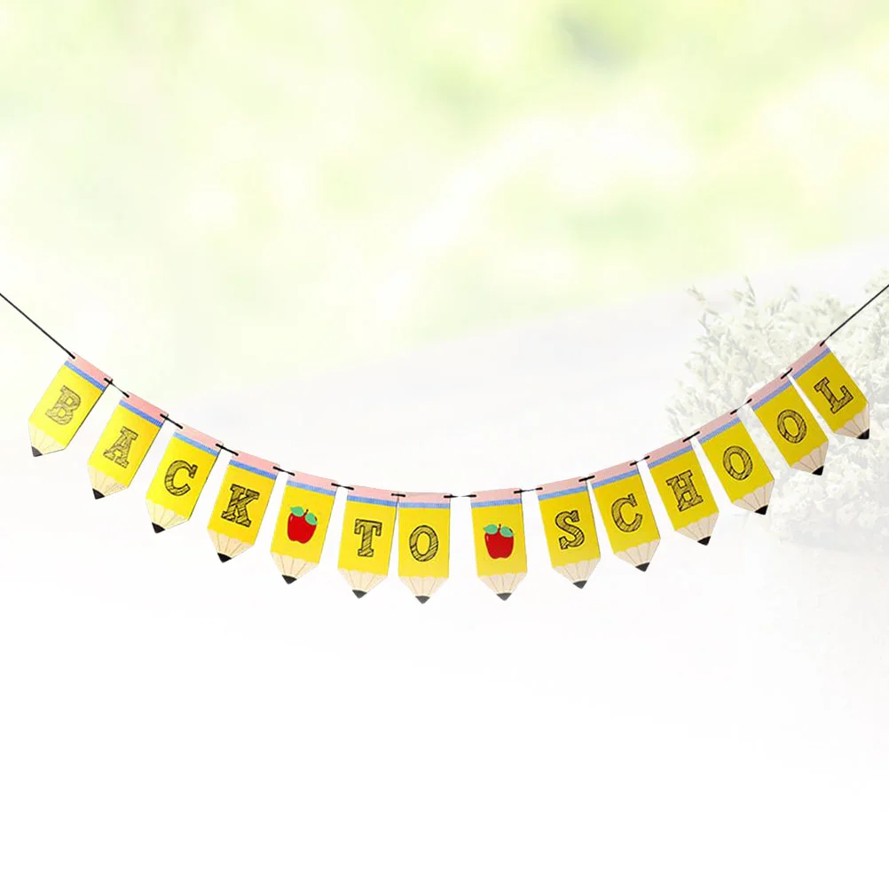 1pc School Paper Banner, 15x12x01cm First Day Bunting Hanging Fun Party Garland Class Flag Kids Photo Props for School
1pc School Paper Banner, 15x12x01cm First Day Bunting Hanging Fun Party Garland Class Flag Kids Photo Props for School