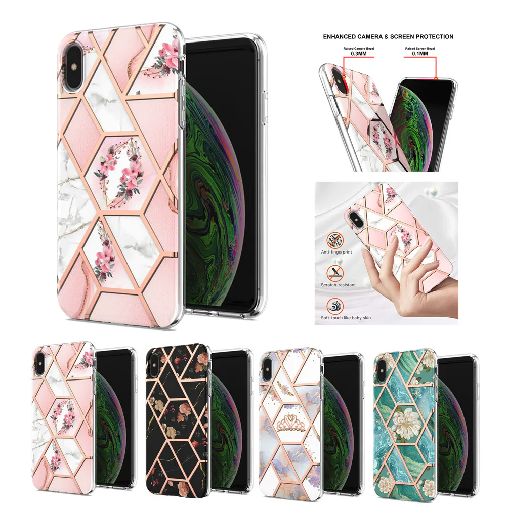 Phone Case for iPhone 13 11 Pro Max 12 Mini X XS XR SE 2020 7 8 Plus Back Cover Fashion Splicing Marble Flower Slim Fit Fundas
Phone Case for iPhone 13 11 Pro Max 12 Mini X XS XR SE 2020 7 8 Plus Back Cover Fashion Splicing Marble Flower Slim Fit Fundas