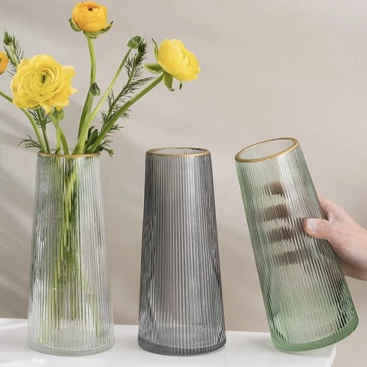 Gold-painted vase, transparent glass, living room decoration, Nordic water-raised flower arrangement, creative simple flower
Gold-painted vase, transparent glass, living room decoration, Nordic water-raised flower arrangement, creative simple flower