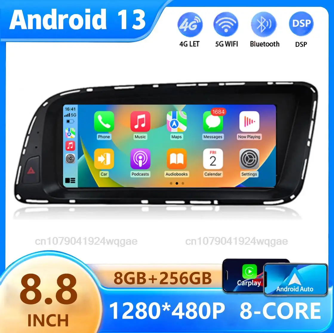 8.8" Android 13 Carplay Auto 360 Camera For Audi Q5 2009 2010 2011 -2017 RHD GPS Navi Car Radio Multimedia Player Stereo WIFI+4G 
8.8" Android 13 Carplay Auto 360 Camera For Audi Q5 2009 2010 2011 -2017 RHD GPS Navi Car Radio Multimedia Player Stereo WIFI+4G