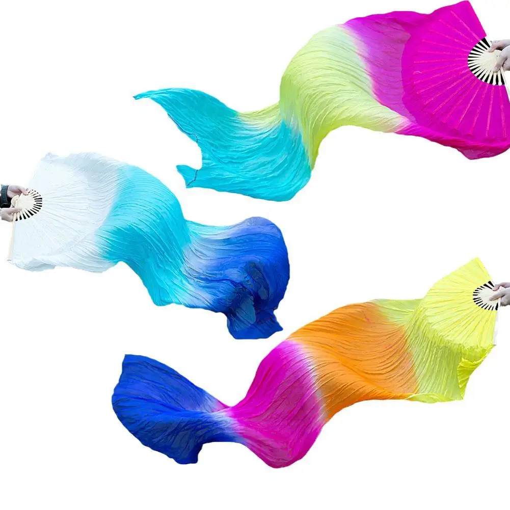 1/2PC 150cm Length Hot Sell Ms.Belly Dancing Fan Gradient Color Dancer Practice Long Imitation Dance Props Silk Fans
1/2PC 150cm Length Hot Sell Ms.Belly Dancing Fan Gradient Color Dancer Practice Long Imitation Dance Props Silk Fans