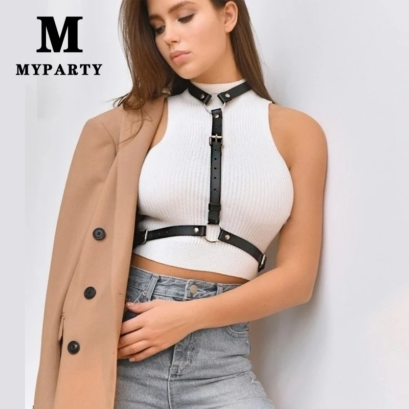 Goth Punk PU Leather Body Straps Buckle Belt Top Waist Harness Bondage Suspenders Women Trendy Club Party Rock Belt Accessories
Goth Punk PU Leather Body Straps Buckle Belt Top Waist Harness Bondage Suspenders Women Trendy Club Party Rock Belt Accessories