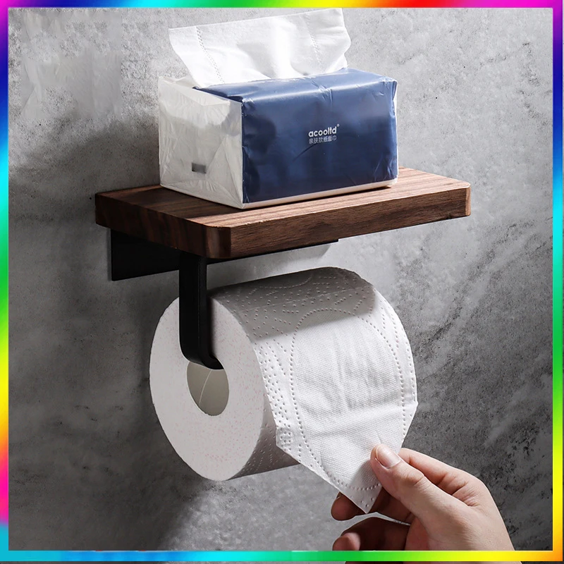 Bathroom non-perforated creative solid wood toilet tissue holder, drawer box, walnut cell phone roll paper rack
Bathroom non-perforated creative solid wood toilet tissue holder, drawer box, walnut cell phone roll paper rack