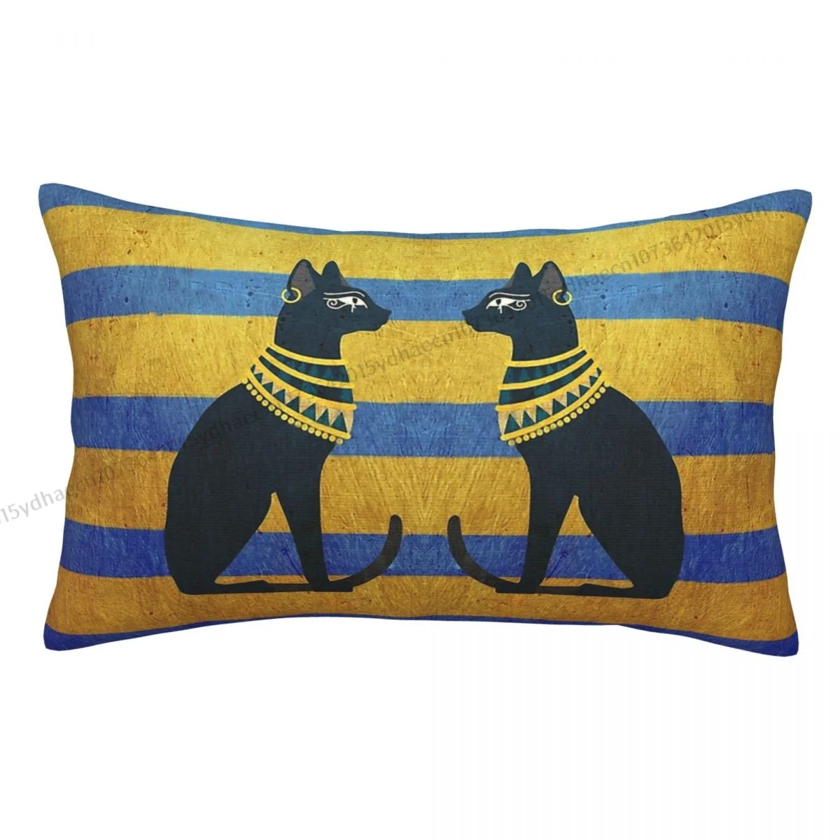 

Cat Hug Pillowcase Egyptian Anubis Backpack Cojines Bedroom Printed Car Pillow Covers Decorative