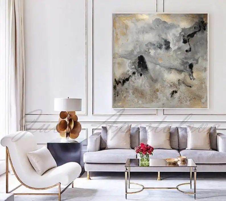 Abstract Painting Contemporary Art Huge Wall Art Gold and Black Decor Large Painting Milky Way by Julia Apostolova
Abstract Painting Contemporary Art Huge Wall Art Gold and Black Decor Large Painting Milky Way by Julia Apostolova