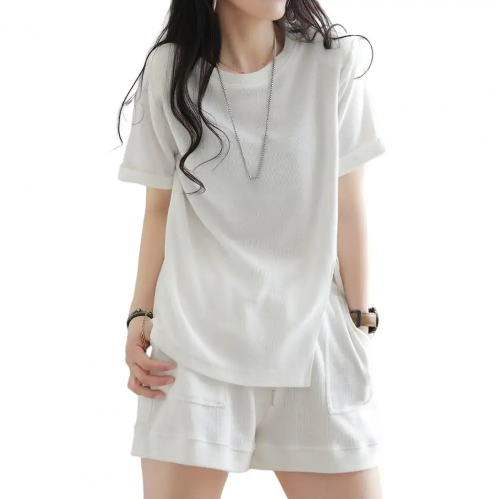 Shirt Shorts Suit with Pocket Non-Fading Women Summer Shirt Shorts Suit Streetwear Washable Casual Shorts Set for Girl
Shirt Shorts Suit with Pocket Non-Fading Women Summer Shirt Shorts Suit Streetwear Washable Casual Shorts Set for Girl